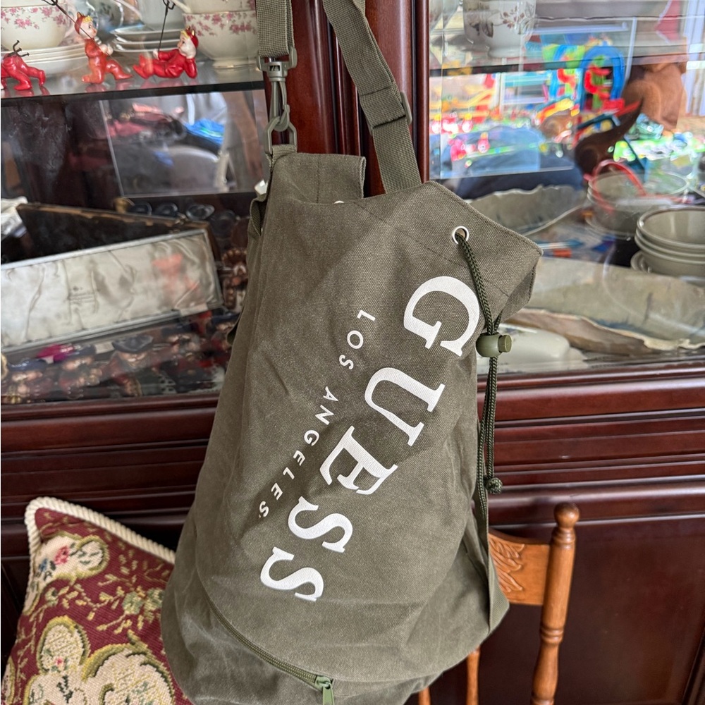 GUESS Olive Green Backpack